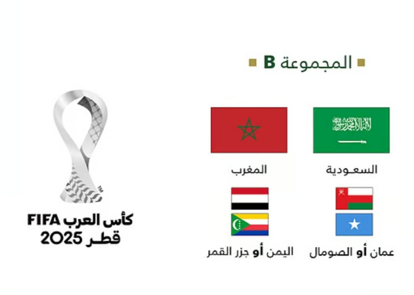 قرعة كأس العرب: "الأخضر" في المجموعة الثانية مع المغرب