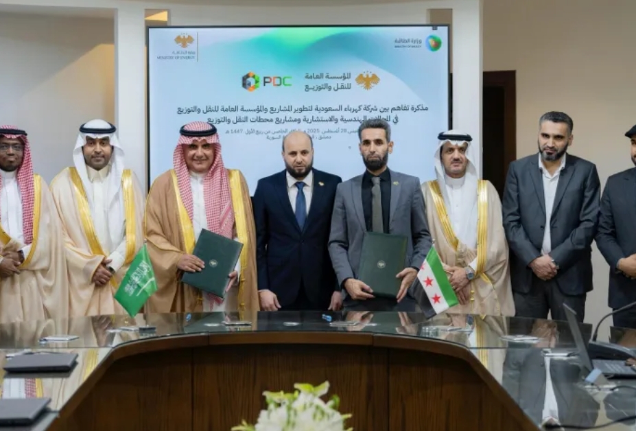 اتفاقيات سعودية سورية في الكهرباء والغاز والطاقة المتجددة