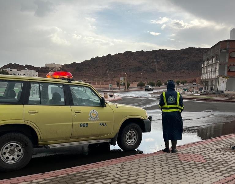 الدفاع المدني يدعو إلى توخِّي الحيطة لاحتمالية هطول أمطار رعدية على بعض المناطق الدفاع المدني يدعو إلى توخِّي الحيطة لاحتمالية هطول أمطار رعدية على بعض المناطق