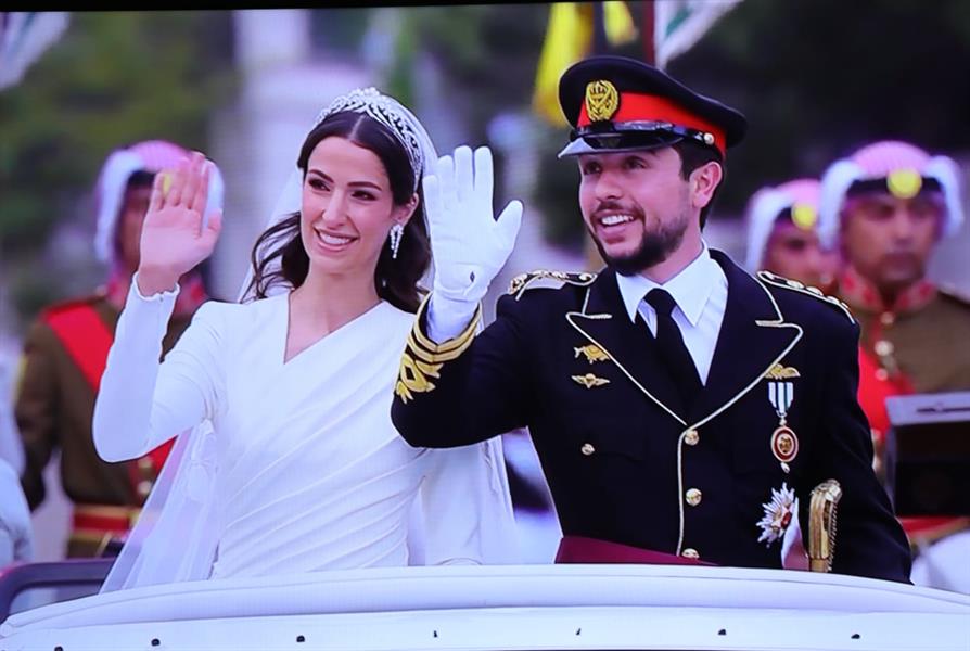 مراسم حفل زفاف ولي عهد الأردن على الأميرة رجوة السيف