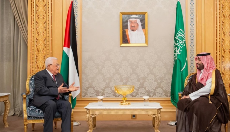 ولي العهد يستقبل الرئيس الفلسطيني ويبحثان حالة التصعيد العسكري في غزة ومحيطها