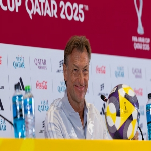 رينارد: هدفنا نصف نهائي كأس العرب وجاهزون لمواجهة فلسطين